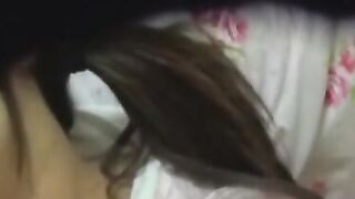 Little Japanese lady secretly recorded masturbating