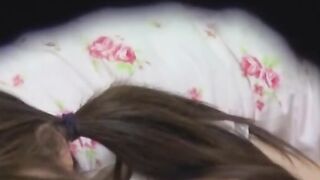 Little Japanese lady secretly recorded masturbating