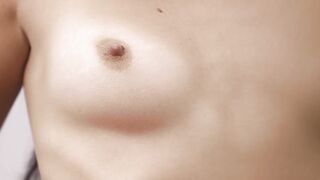 Sasha C sensually solo touches and teases herself