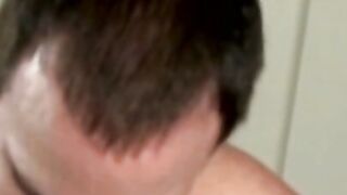 Inked stud gets his ass stretched by hung buddy after hot BJ
