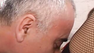English girl dressed as whore pleases her sir like slut