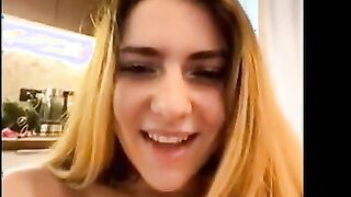 teen girl fingering dildo