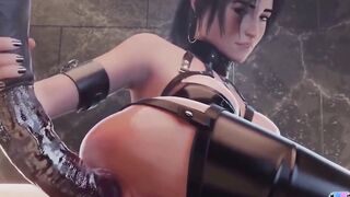 Brunette MILF 3D HENTAI COMP Animation