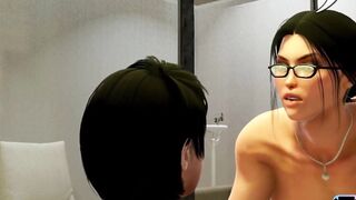 Huge Tits Urologist MILF Seduce Big Cock Boy