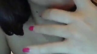 Petite Babe fingering her juicy pussy for you