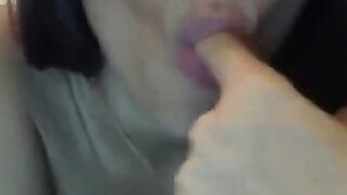 Petite Babe fingering her juicy pussy for you