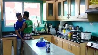 Asian youngster cums after raw banging by mature homosexual