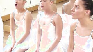 Petite ballet teens fucked in foursome and facialized