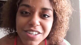 Ebony Step Sister Plays with Big Brother Milu Blaze