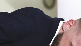 Realtor anal fucked and cummed by client in suit