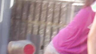 Japanese babe taped peeing in public by voyeur