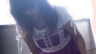 Japanese babe taped peeing in public by voyeur