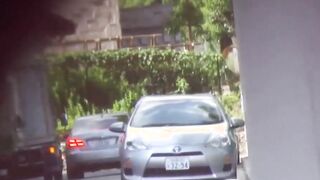 Japanese babe taped peeing in public by voyeur