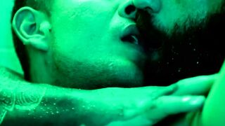 DILF seduces stepson in the shower during a hot summer day