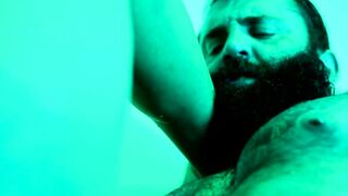 DILF seduces stepson in the shower during a hot summer day