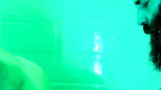 DILF seduces stepson in the shower during a hot summer day