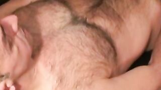 Big cock masturbation making hairy stud cumshot