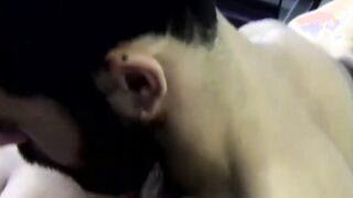Tattooed bearded amateur anal fucked by lover after rimming