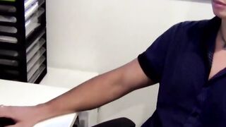 Handsome amateur jerking off his thick dick in kinky solo