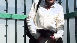 Japanese schoolgirl wears hidden vibrator in reality video