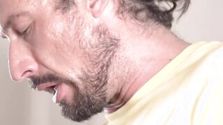 Sexy muscular stepdad disciplined his troublesome stepson