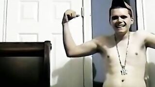 Straight guy Bruce enjoys pumping out a huge load of hot cum