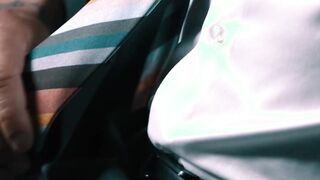 Trent King playing with his massive dick while being filmed