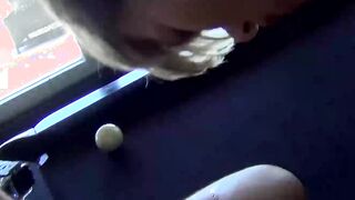 Pool game with twinks ends in hardcore bareback threesome