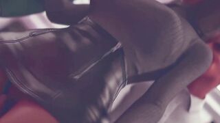 Stranger Fucks Horny Brunette MILF in Public Bus