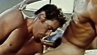 Vintage muscle gays deepthroat sucking and ass fucking raw