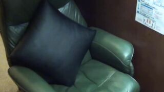 Japanese schoolgirl accidentally pees sleeping in a library