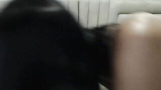 Busty and bald pussy MILF masturbates