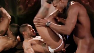 Wild hunk Andre Donovan pounded and drilled beefcake Jake