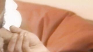 Handsome blond retro guys swap head before banging hard