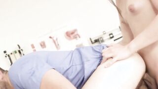 Aroused shemale Kasey Kei fucks doctors tight ass