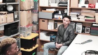 Handsome gay caught stealing  to suck and fuck BBC