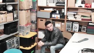 Handsome gay caught stealing  to suck and fuck BBC
