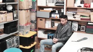 Handsome gay caught stealing  to suck and fuck BBC