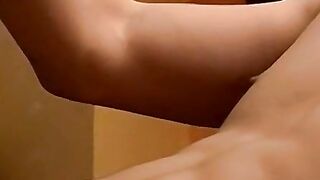 Adorable young man engages with self pleasure cumming hard