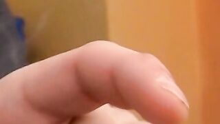 Adorable young man engages with self pleasure cumming hard
