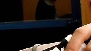 Adorable young man engages with self pleasure cumming hard