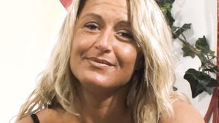 German blonde vulgar housewife make Sex casting with stranger User
