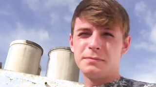 Gorgeous twink barebacked before creampie POV style