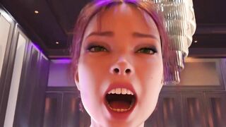 Huge Cock Horny FUTA Fucks Blonde MILF