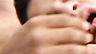 Bald young latino scuked off before banging ass to cum