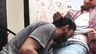 Latino straighty bent over for raw doggystyle sex