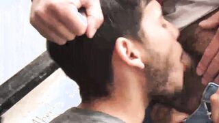 Latino straighty bent over for raw doggystyle sex