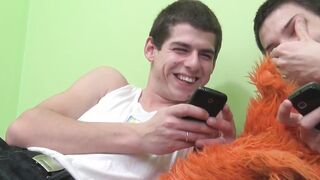 Horny twinks love self sucking after deepthroat foreskin BJ