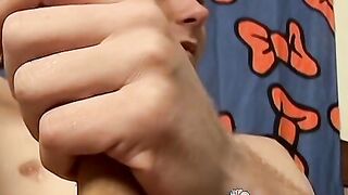 Fleshlight masturbation action with twinks Billy and Wiley