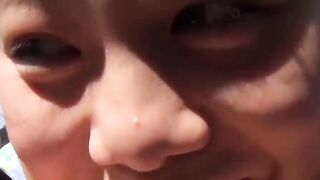 Vibrator fun out in public with gorgeous young Japanese gal